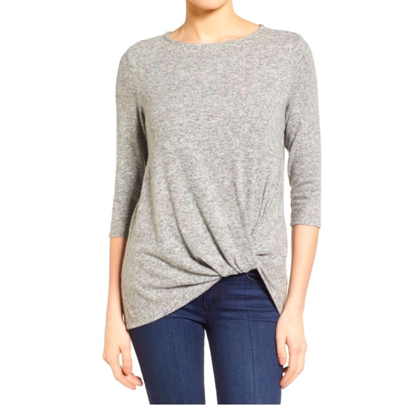 Gibson Tops - Nordstrom’s Gibson Heather Gray Pullover Size XL.